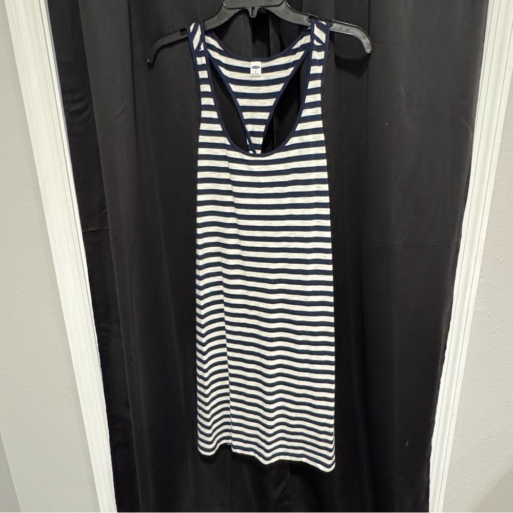 NWT Old Navy Striped Twist Racerback Tank Dress –‎ Size M